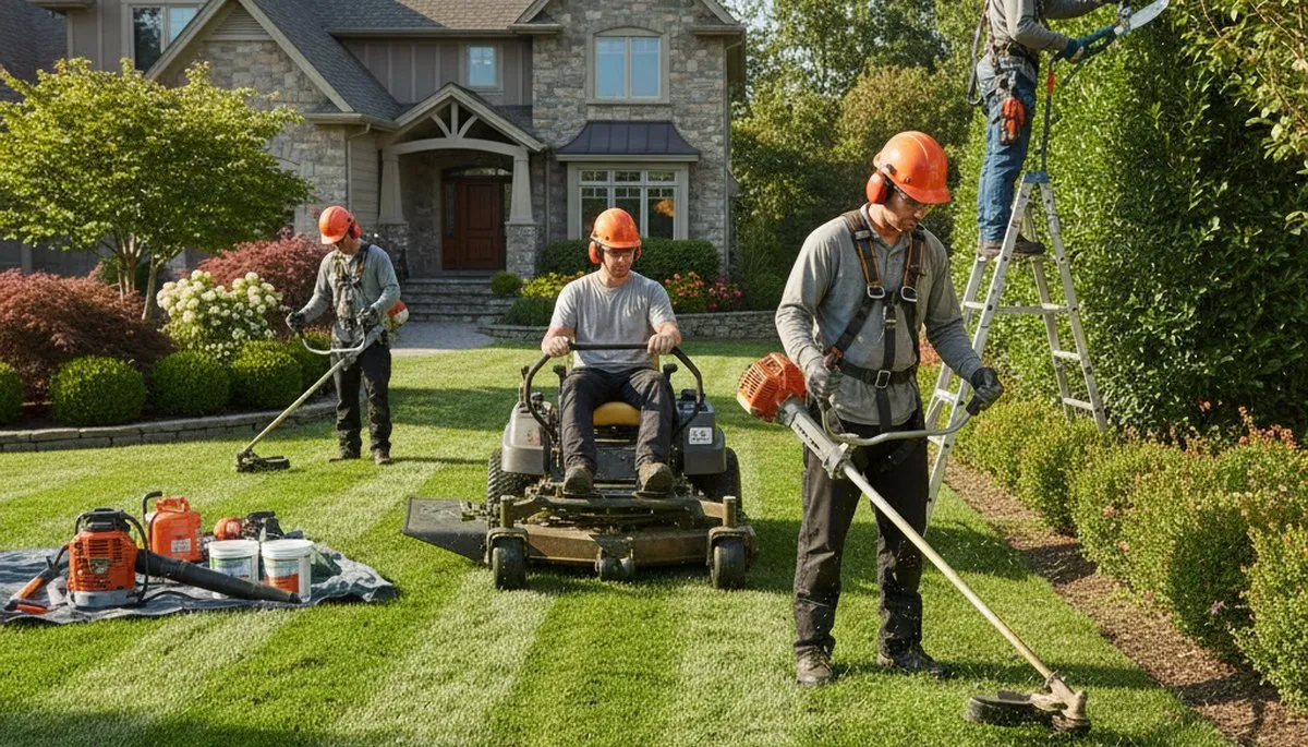 Naperville, IL tree service crew providing professional tree care and maintenance for local properties