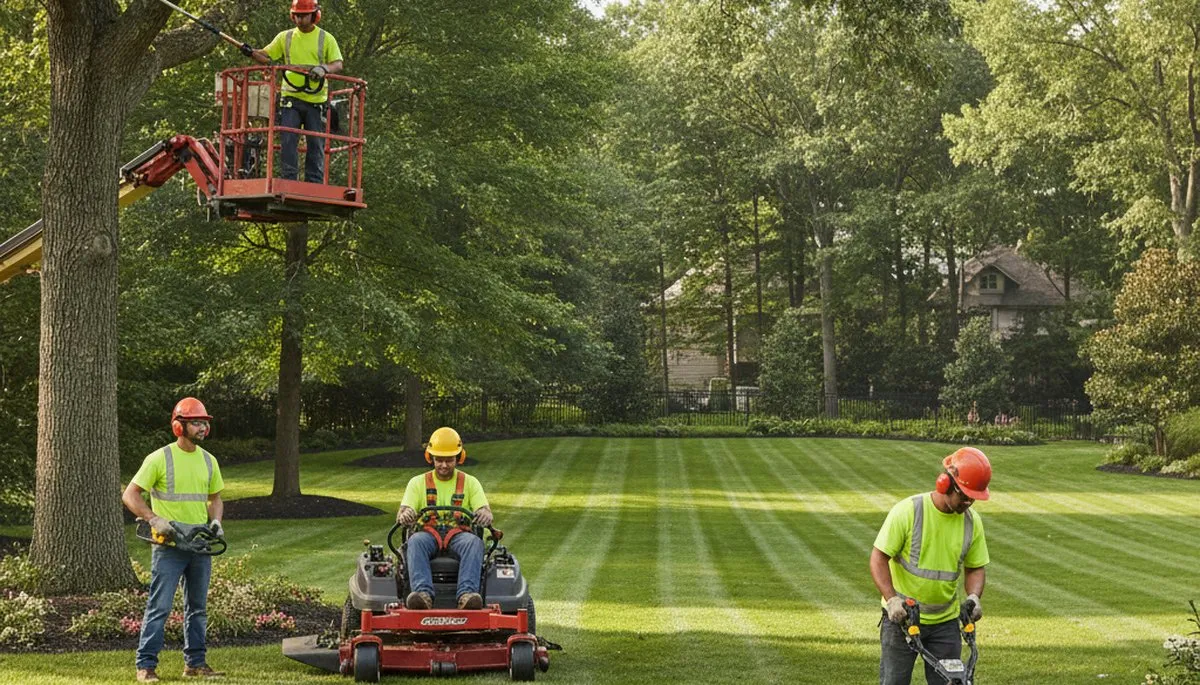 Naperville, IL arborists providing lawn service and tree care for healthy, season-ready turf