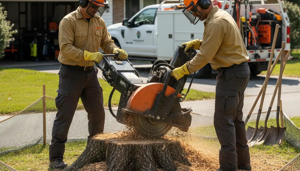 Stump removal service in Naperville, IL for safe, thorough tree stump grinding