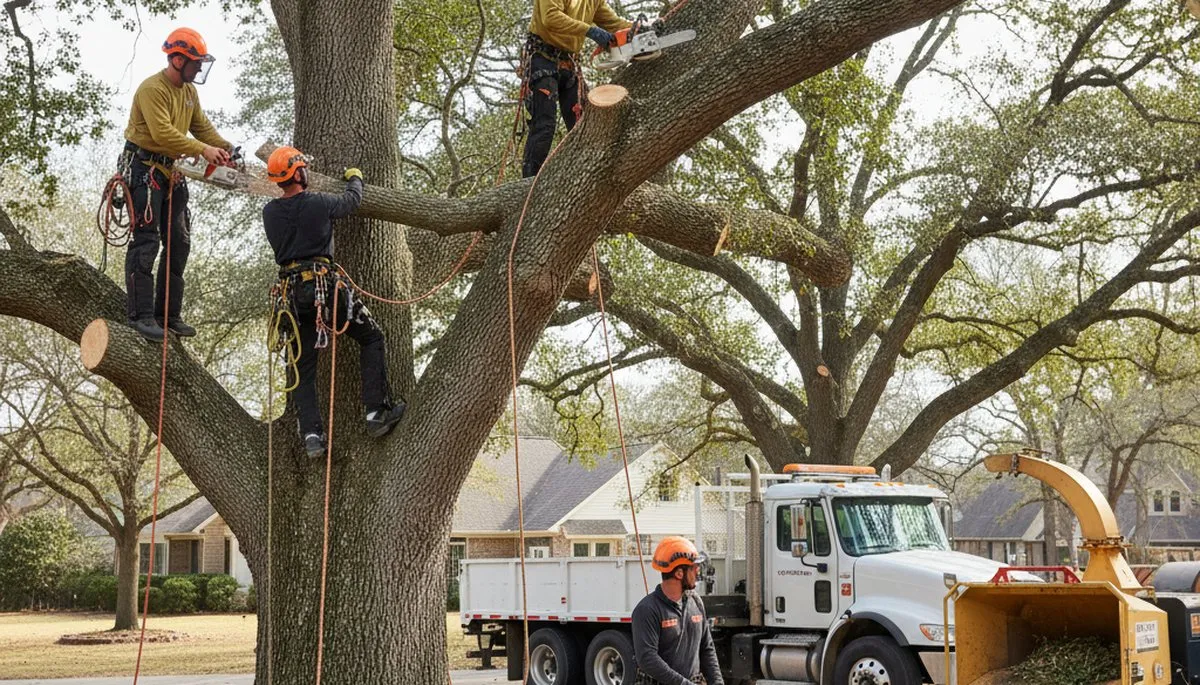 Naperville, IL tree removal crew safely removes dead, hazardous, or storm-damaged trees